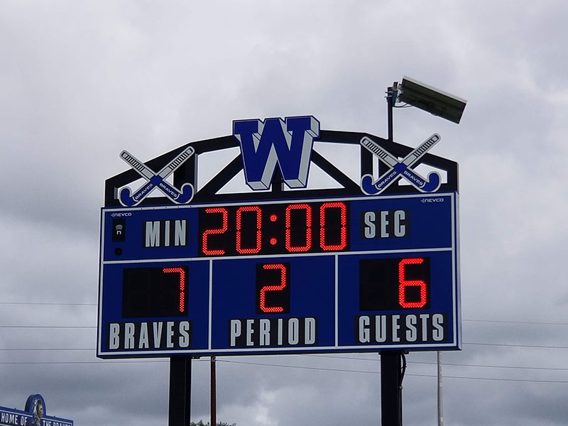 Scoreboard installation project