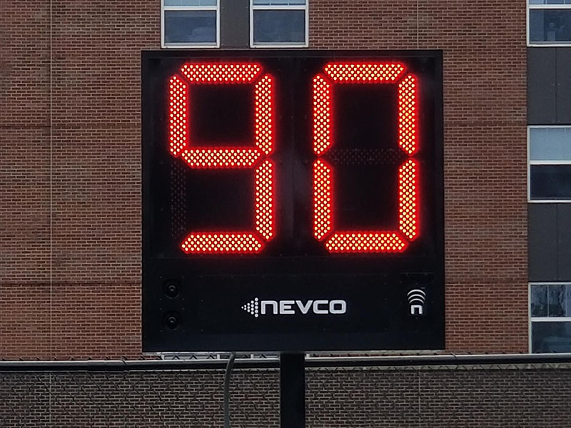 Mounted horn and display equipment