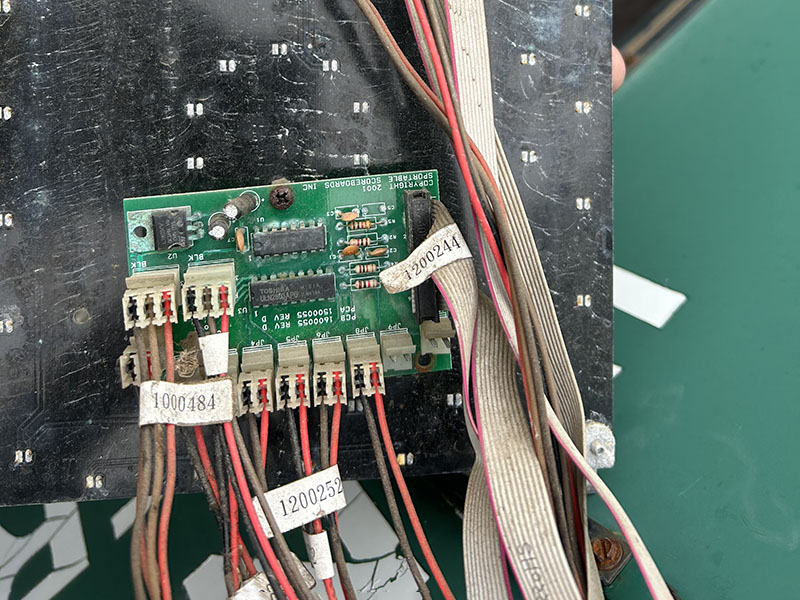 LED display panels during troubleshooting