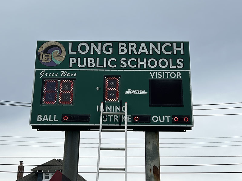 Restored scoreboard operating after service